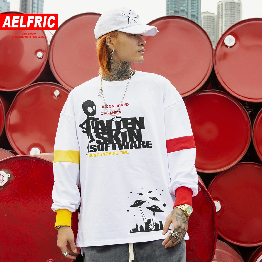 AELFRIC Vintage Color Block Long Sleeve Harajuku Mens 2019 Patchwork Letter Graffiti Hip Hop Casual Male Sweatshirts Streetwear
AELFRIC Vintage Color Block Long Sleeve Harajuku Mens 2019 Patchwork Letter Graffiti Hip Hop Casual Male Sweatshirts Streetwear