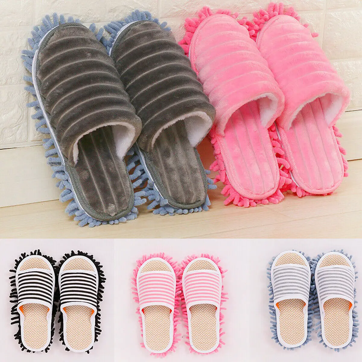 1 Pair Mop Slippers Lazy Floor Foot Socks Shoes Creative Quick Cleaning Dust Microfiber Soft Wearable Floor Dusting Cover
1 Pair Mop Slippers Lazy Floor Foot Socks Shoes Creative Quick Cleaning Dust Microfiber Soft Wearable Floor Dusting Cover