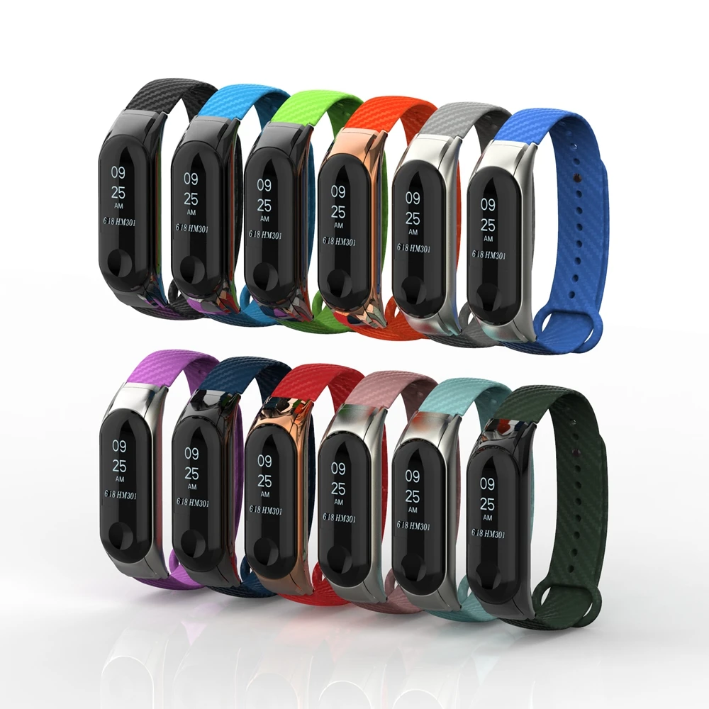 Hangrui Replacement for Mi Band 3 Crystal Case Carbon Fiber Bracelet Fitness Tracker Colorful MiBand 3 Strap Smart Accessories
Hangrui Replacement for Mi Band 3 Crystal Case Carbon Fiber Bracelet Fitness Tracker Colorful MiBand 3 Strap Smart Accessories