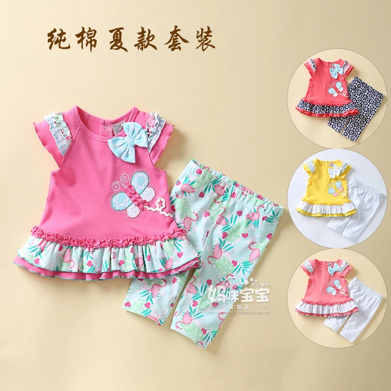 New 2019 summer kids clothes baby girls Butterfly short sleeve t-shirts + infant pants Princess suit baby girls clothing sets
New 2019 summer kids clothes baby girls Butterfly short sleeve t-shirts + infant pants Princess suit baby girls clothing sets