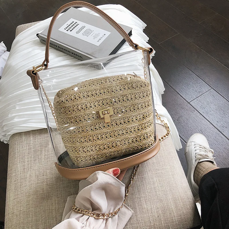 Summer Transparent Jelly Bag Crossbody Bags For Women 2019 Quality PVC Luxury Handbags Designer Ladies Beach Clear Shoulder Bag
Summer Transparent Jelly Bag Crossbody Bags For Women 2019 Quality PVC Luxury Handbags Designer Ladies Beach Clear Shoulder Bag