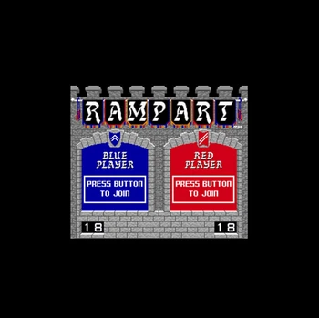 Rampart 16 bit Big Gray Game Card For NTSC Game Player Drop Shipping