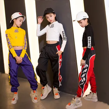 Kids Street Dance Girls Sets Clothing Children Cotton Long Sleeve Long Sleeve / Pants 2pcs Set Autumn Kids Hip Hop Costumes
Kids Street Dance Girls Sets Clothing Children Cotton Long Sleeve Long Sleeve / Pants 2pcs Set Autumn Kids Hip Hop Costumes