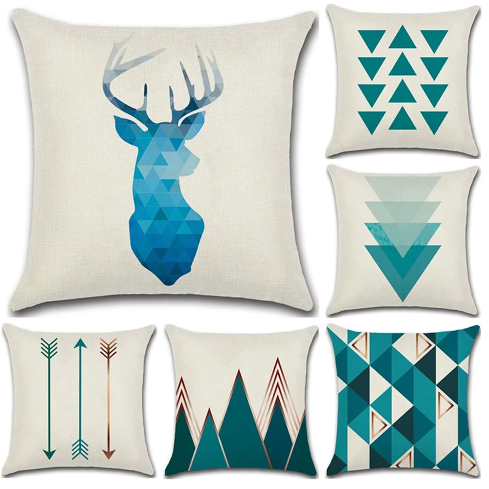 New Nordic Geometric Blue Print 45*45cm Cushion Cover Linen Throw Pillow Car Home Decoration Decorative Pillowcase
New Nordic Geometric Blue Print 45*45cm Cushion Cover Linen Throw Pillow Car Home Decoration Decorative Pillowcase