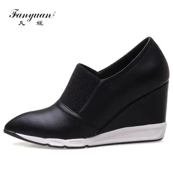Fanyuan 2018 Women's Shoes Patent Leather Wedges Heel Shoes Elastic Band Slip on Spring Pumps Platform Heeled Wedding Shoes
Fanyuan 2018 Women's Shoes Patent Leather Wedges Heel Shoes Elastic Band Slip on Spring Pumps Platform Heeled Wedding Shoes