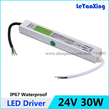 24V 30W LED Driver Power Supply Waterproof Outdoor 24V Transformers Adapter For LED Strip light Lamp 100pcs Free shipping
24V 30W LED Driver Power Supply Waterproof Outdoor 24V Transformers Adapter For LED Strip light Lamp 100pcs Free shipping