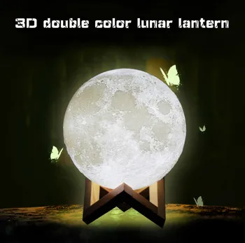 Drop shipping Two-color Moon Light Sensor Energy-saving Night Light 3D Printing Bedside Creative Desk Lamp Led Light Moon Lamp
Drop shipping Two-color Moon Light Sensor Energy-saving Night Light 3D Printing Bedside Creative Desk Lamp Led Light Moon Lamp