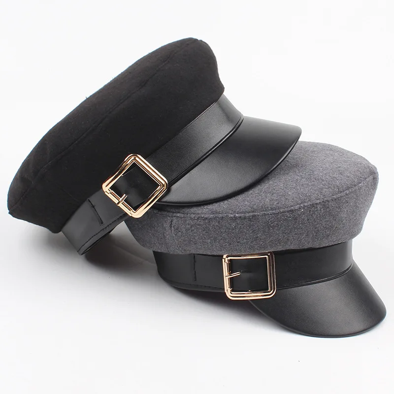 Army Military Hat Caps Winter Navy Hats For Women's Men Vintage Flat Top Black Beret Cap General Visor Seafaring Hat Woman
Army Military Hat Caps Winter Navy Hats For Women's Men Vintage Flat Top Black Beret Cap General Visor Seafaring Hat Woman