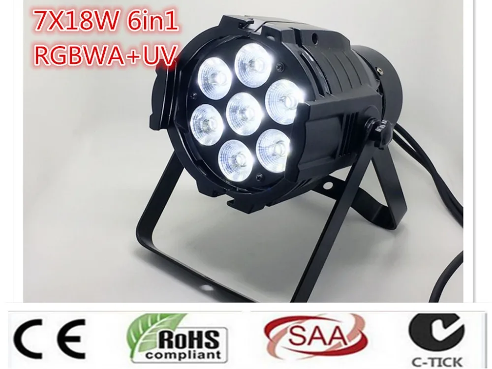 Super LED Spot Light LED Can Par 7x18W Light Cast Aluminum RGBWA + UV 6IN1 dmx512 Stage Light Professional Home Entertainment DJ
Super LED Spot Light LED Can Par 7x18W Light Cast Aluminum RGBWA + UV 6IN1 dmx512 Stage Light Professional Home Entertainment DJ