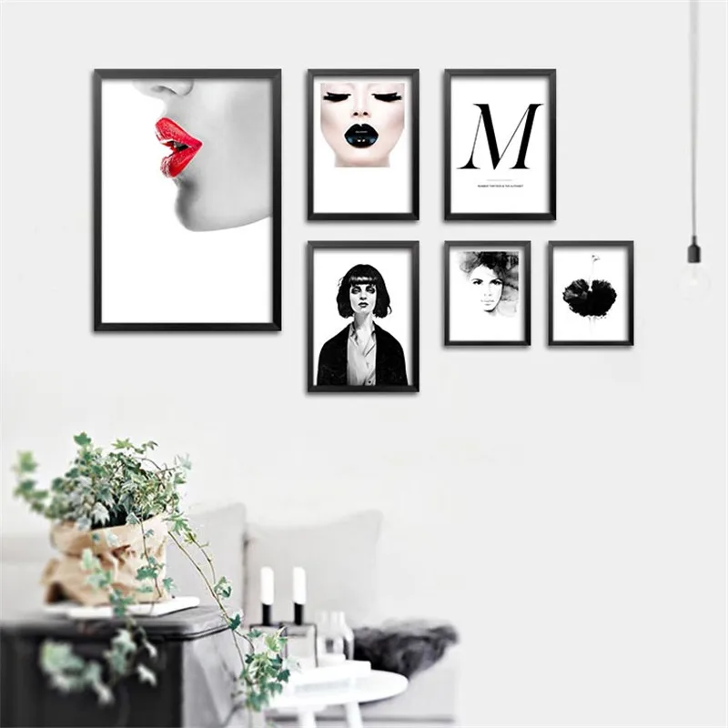 Nordic Abstract Black White Figure Art Painting Prints Sexy Beauty Face on canvas Wall For Living Room, Modern Home Decor DP0460
Nordic Abstract Black White Figure Art Painting Prints Sexy Beauty Face on canvas Wall For Living Room, Modern Home Decor DP0460