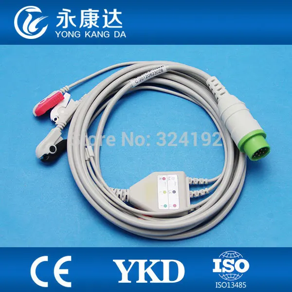 2pcs/pack Compatible for Bruker SM784 SM785 with 12-pin input connector one-piece series patient cable with 3leads ecg leadwires
2pcs/pack Compatible for Bruker SM784 SM785 with 12-pin input connector one-piece series patient cable with 3leads ecg leadwires