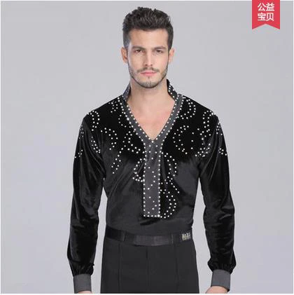 New style men's Latin dance costumes seior stones velvet long sleeves men's latin dance body shirt for men's latin dance shirts
New style men's Latin dance costumes seior stones velvet long sleeves men's latin dance body shirt for men's latin dance shirts