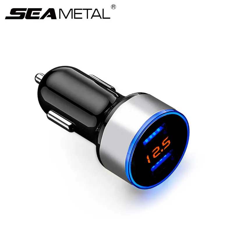12v Car Charger Cigarette Lighter Socket 3.1A Real-time Voltage Fast Charging 2USB Car-charger For Samsung iPhone Xiaomi Sony
12v Car Charger Cigarette Lighter Socket 3.1A Real-time Voltage Fast Charging 2USB Car-charger For Samsung iPhone Xiaomi Sony