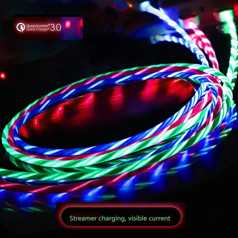 Micro USB Cable LED Flowing Visible Light Up Luminescent 3.0 Charge Cord and Type-C USB Cable for Samsung Xiaomi Huawei iPhone
Micro USB Cable LED Flowing Visible Light Up Luminescent 3.0 Charge Cord and Type-C USB Cable for Samsung Xiaomi Huawei iPhone