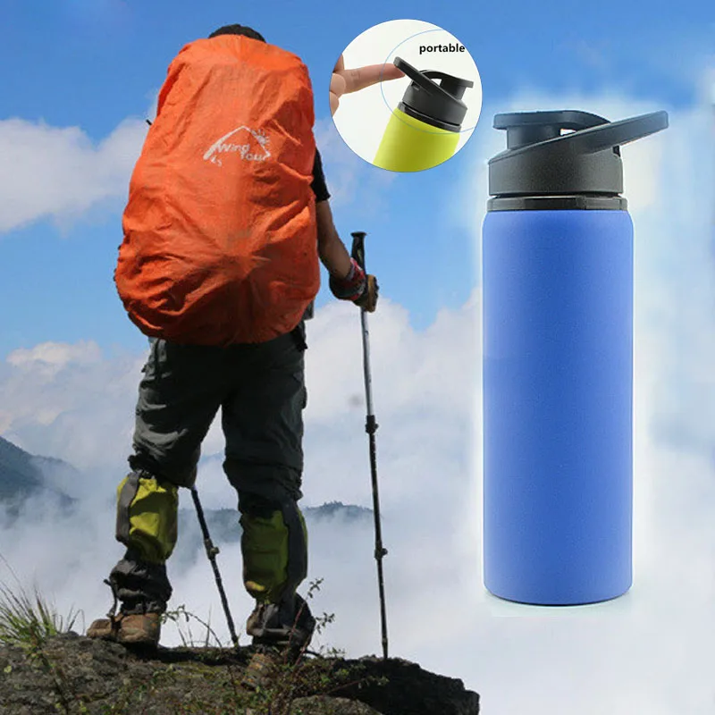 bpa free 2018 New 750ml Large Capacity Bicycle outdoor sport bottle Stainless steel portable handle water kettle travel tea cup
bpa free 2018 New 750ml Large Capacity Bicycle outdoor sport bottle Stainless steel portable handle water kettle travel tea cup