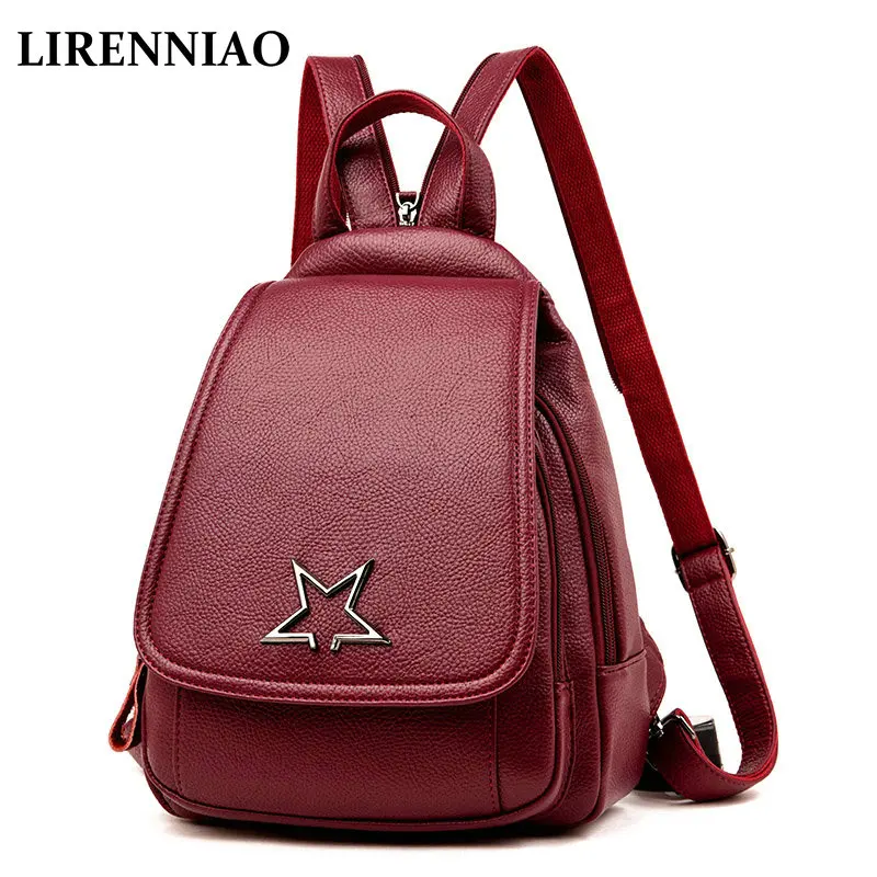 LIRENNIAO 2019 Fashion Women Genuine Leather Backpack Shoulder School Bags for Teenagers Travel Cowhide Female Knapsack
LIRENNIAO 2019 Fashion Women Genuine Leather Backpack Shoulder School Bags for Teenagers Travel Cowhide Female Knapsack