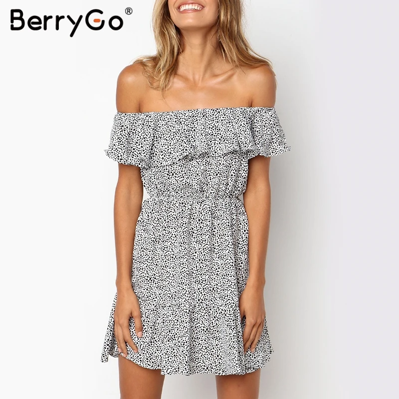 BerryGo Off shoulder mini dress ruffle polka dot women dresses Summer plus size linen female dresses Casual holiday beach dress
BerryGo Off shoulder mini dress ruffle polka dot women dresses Summer plus size linen female dresses Casual holiday beach dress