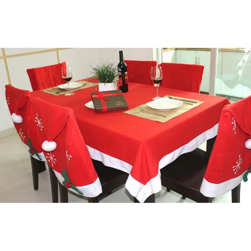 128x184cm Merry Christmas Red Table Cover Red Hat Chair Back Cover Christmas Decorations for Home New Natal New Year Decoration
128x184cm Merry Christmas Red Table Cover Red Hat Chair Back Cover Christmas Decorations for Home New Natal New Year Decoration