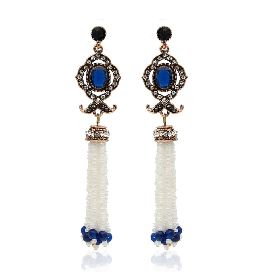 Vintage Women Long Bead Dangle Rarring Antique Gold India Resin Tassels Earring Turkish Bridal Princess Noble Banquet Jewelry
Vintage Women Long Bead Dangle Rarring Antique Gold India Resin Tassels Earring Turkish Bridal Princess Noble Banquet Jewelry