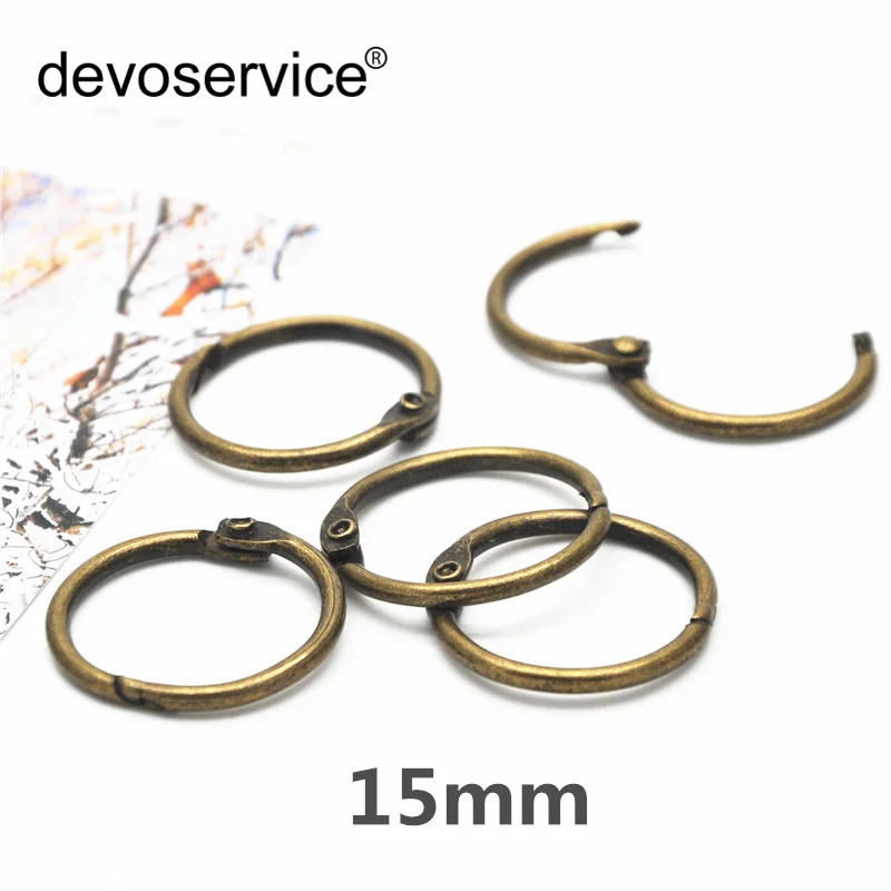 10Pcs 15mm 20mm Metal Binder Ring Bronze Loose Leaf Book Binder Hoop Ring Multifunctional Keychain Circle Book Binder Hoop Offic
10Pcs 15mm 20mm Metal Binder Ring Bronze Loose Leaf Book Binder Hoop Ring Multifunctional Keychain Circle Book Binder Hoop Offic