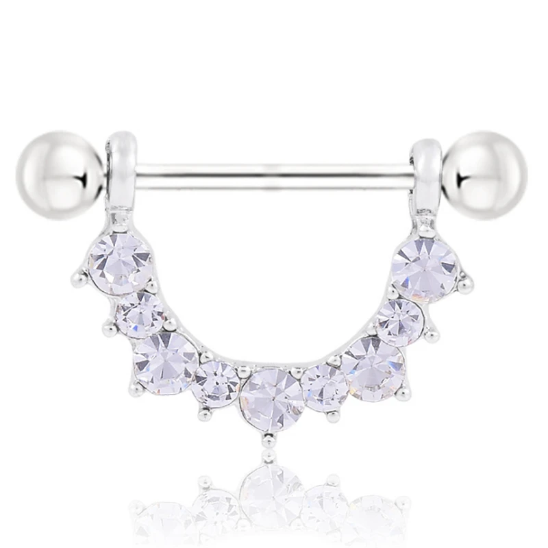2PCS New Sexy Blue White Crystal Nipple Bar Rings Charm Nipple Ring Barbell Hot Body Piercing Jewelry For Women Gifts
2PCS New Sexy Blue White Crystal Nipple Bar Rings Charm Nipple Ring Barbell Hot Body Piercing Jewelry For Women Gifts