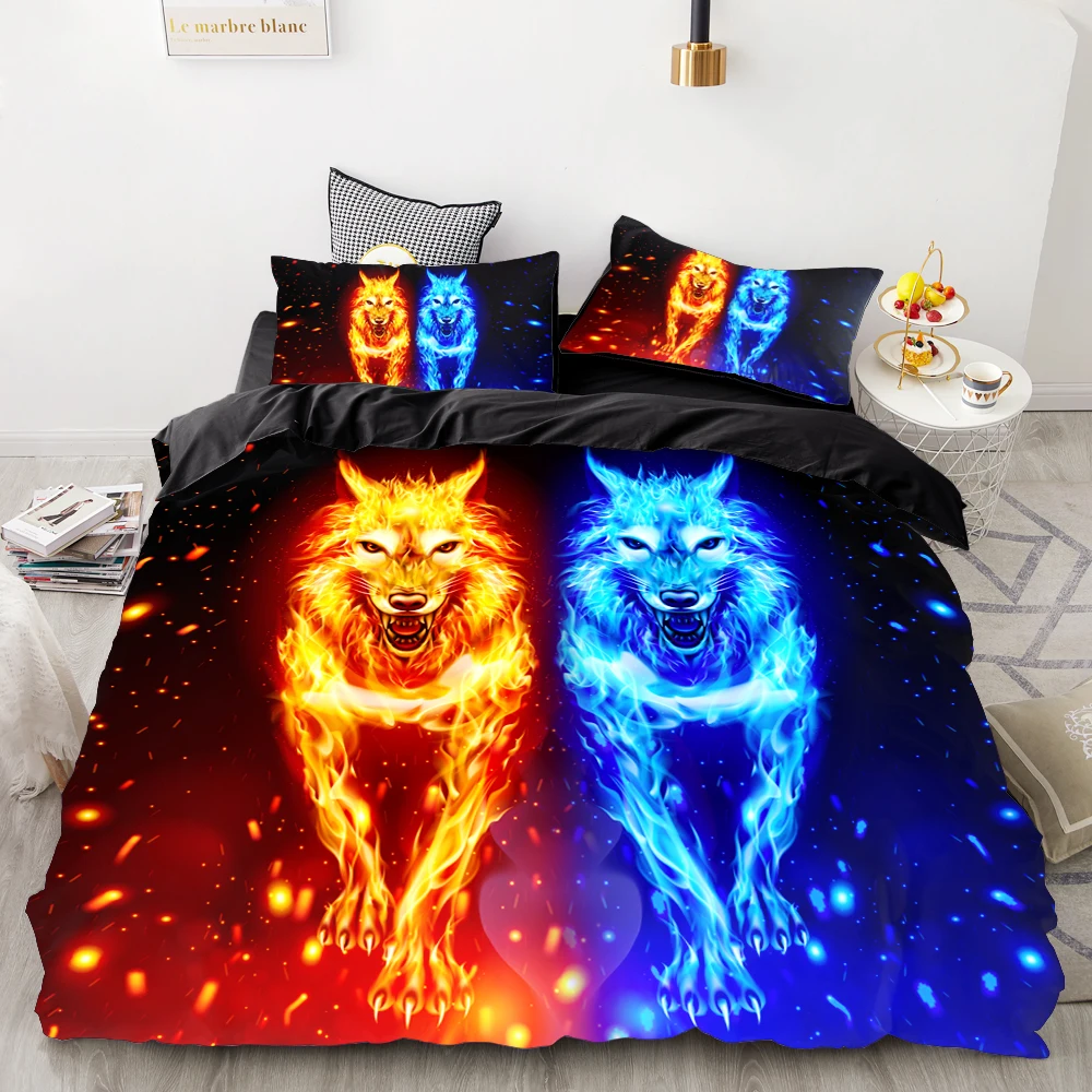 3D Print Bedding Set Custom,Duvet Cover Set King/Europe/USA,Comforter/Quilt/Blanket Cover Set,Animal fire wolf Bedclothes
3D Print Bedding Set Custom,Duvet Cover Set King/Europe/USA,Comforter/Quilt/Blanket Cover Set,Animal fire wolf Bedclothes