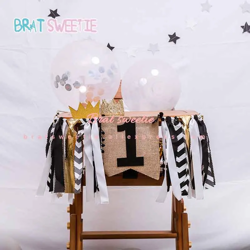 Black Gold One Banner First 1st Birthday Boy Girl Decorations Garland 2nd Baby Birthday Highchair Tulle Skirt Party Supplies
Black Gold One Banner First 1st Birthday Boy Girl Decorations Garland 2nd Baby Birthday Highchair Tulle Skirt Party Supplies