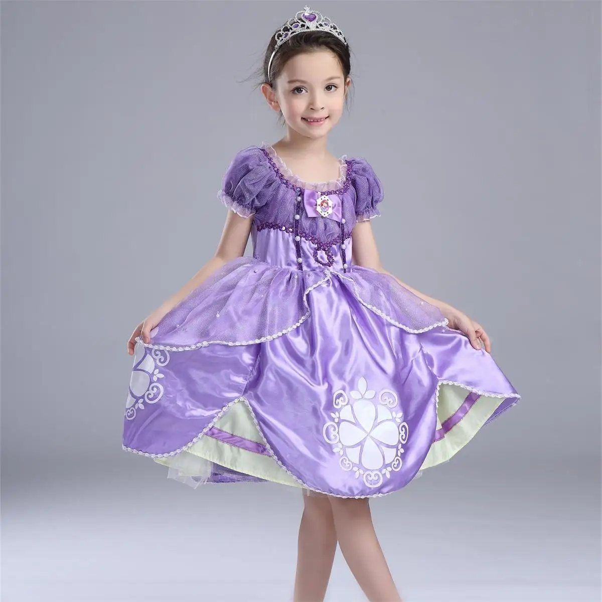 Little Girls Sofia Princess Dresses Kids Puff Sleeve Sequined Summer Cosplay Costume Children Prom Halloween Party Dress
Little Girls Sofia Princess Dresses Kids Puff Sleeve Sequined Summer Cosplay Costume Children Prom Halloween Party Dress