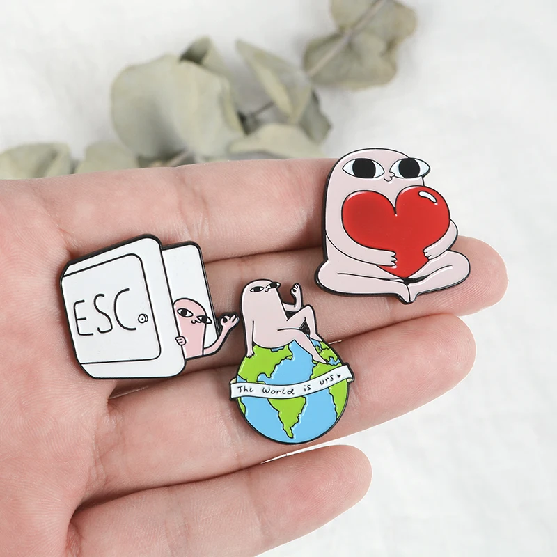 6 styles Ketnipz Pins Funny Comics Brooches ESC Heart Earth Avocado Lapel pins Backpack Bag Hat Leather Jackets Accessories
6 styles Ketnipz Pins Funny Comics Brooches ESC Heart Earth Avocado Lapel pins Backpack Bag Hat Leather Jackets Accessories