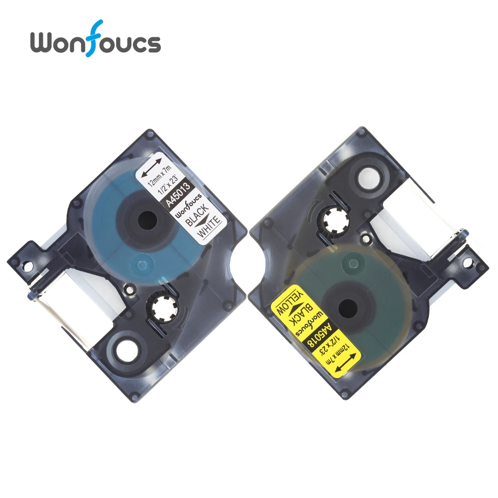 6pcs/lot 45013 45018 Dymo D1 Tapes 12mm*7m Black on White/Yellow S0720530 Compatible Laminated Labels For dymo Label Manager
6pcs/lot 45013 45018 Dymo D1 Tapes 12mm*7m Black on White/Yellow S0720530 Compatible Laminated Labels For dymo Label Manager