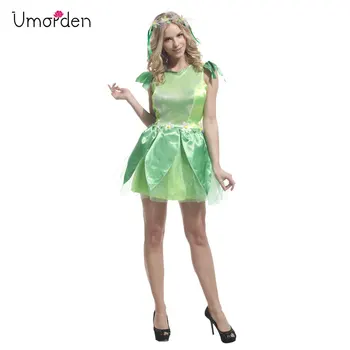 Umorden Purim Carnival Party Halloween Costumes Lady Woman Woodland Green Fairy Elf Costume Women Tinkerbell Princess Dress
Umorden Purim Carnival Party Halloween Costumes Lady Woman Woodland Green Fairy Elf Costume Women Tinkerbell Princess Dress