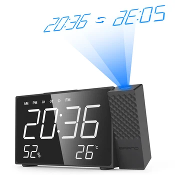 Digital Projector Alarm Clock Radio Time Temperature Wake Up Mirror Clock USB Charger LED Display Desk Table Projector Clock
Digital Projector Alarm Clock Radio Time Temperature Wake Up Mirror Clock USB Charger LED Display Desk Table Projector Clock