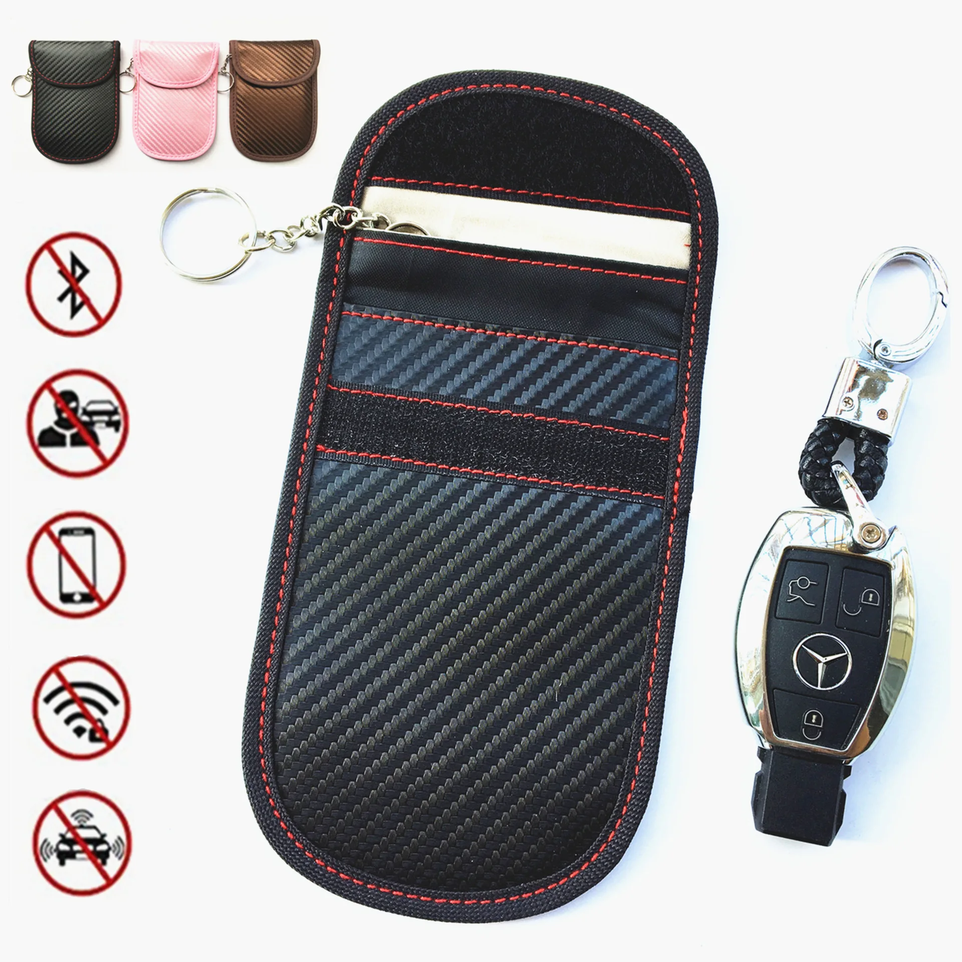 Upgraded Bag for Key Fob Car Key Protector RFID Signal Blocking Anti-Theft Pouch Anti-Hacking Case Blocker Carbon Fiber
Upgraded Bag for Key Fob Car Key Protector RFID Signal Blocking Anti-Theft Pouch Anti-Hacking Case Blocker Carbon Fiber