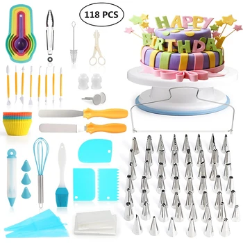 Cake Decorating Kit Baking Tools Cake Turntable Pastry Tube Icing nozzle Fondant Tool Kitchen Dessert Baking Pastry Making Tools
Cake Decorating Kit Baking Tools Cake Turntable Pastry Tube Icing nozzle Fondant Tool Kitchen Dessert Baking Pastry Making Tools