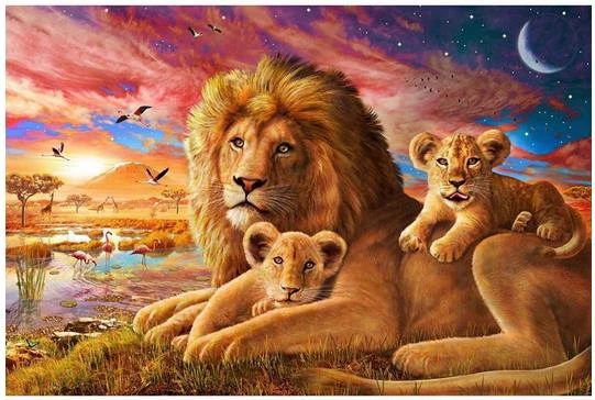 5D Diy Diamond Painting Cross Stitch Lion & Its Children Needlework 3D Diamond Embroidery Full Round Mosaic Decoration Resin Kit
5D Diy Diamond Painting Cross Stitch Lion & Its Children Needlework 3D Diamond Embroidery Full Round Mosaic Decoration Resin Kit