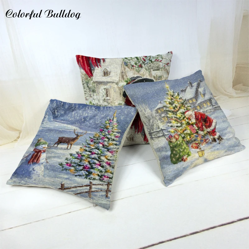 Happy New Year Gift Christmas Tree Pillow Case Snow Cushion Cover Santa Clus 45*45cm Flower Bird Decor Sleigh Ride Seat Covers
Happy New Year Gift Christmas Tree Pillow Case Snow Cushion Cover Santa Clus 45*45cm Flower Bird Decor Sleigh Ride Seat Covers