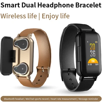 Smart Bluetooth Earphone Headphone Watch Blood Pressure Fitness Monitor Smart Wristband Passometer Distance Smartband Men Gifts
Smart Bluetooth Earphone Headphone Watch Blood Pressure Fitness Monitor Smart Wristband Passometer Distance Smartband Men Gifts