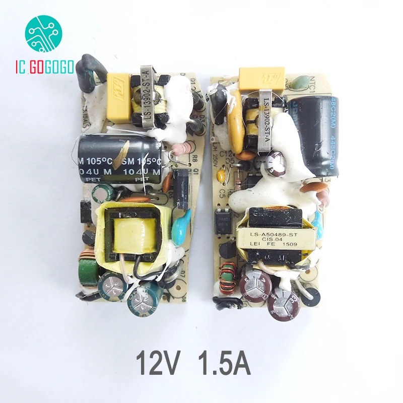 AC-DC 12V 1.5A Switching Power Supply Circuit Board Module For Monitor LED Stage Lights Power Supply 1500MA 100-240V 50/60HZ
AC-DC 12V 1.5A Switching Power Supply Circuit Board Module For Monitor LED Stage Lights Power Supply 1500MA 100-240V 50/60HZ