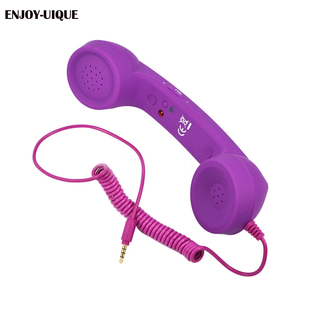 

ENJOY-UNIQUE Mobile phone handset Call Receiver anti-radiation mobile phone Headphones Mic Speaker Phone Call Receiver