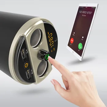 New Car MP3 Player Bluetooth Cup-shaped Bluetooth Filling Multifunction Handsfree Wireless Transmitter Car Kit 2 USB Charger
New Car MP3 Player Bluetooth Cup-shaped Bluetooth Filling Multifunction Handsfree Wireless Transmitter Car Kit 2 USB Charger