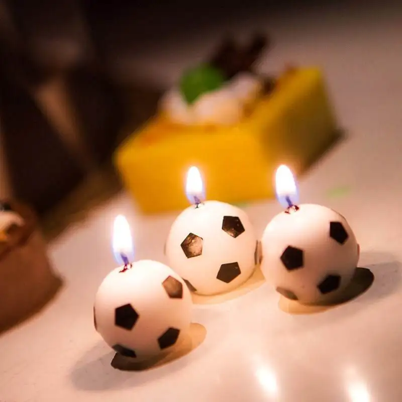 Soccer Ball Football Shape Happy Birthday Cake Candle Boys' Soccer Candle Birthday Kid Gift Cake Birthday Decoration
Soccer Ball Football Shape Happy Birthday Cake Candle Boys' Soccer Candle Birthday Kid Gift Cake Birthday Decoration