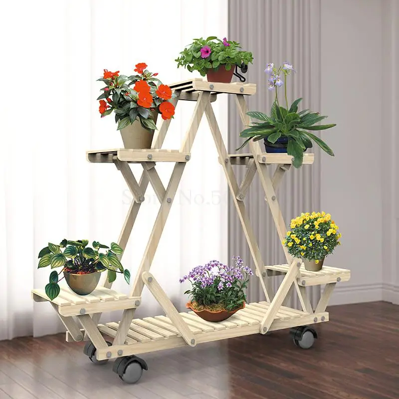 Solid wood flower stand balcony living room floor type multi-layer racks green flower pot rack space triangle flower stand
Solid wood flower stand balcony living room floor type multi-layer racks green flower pot rack space triangle flower stand
