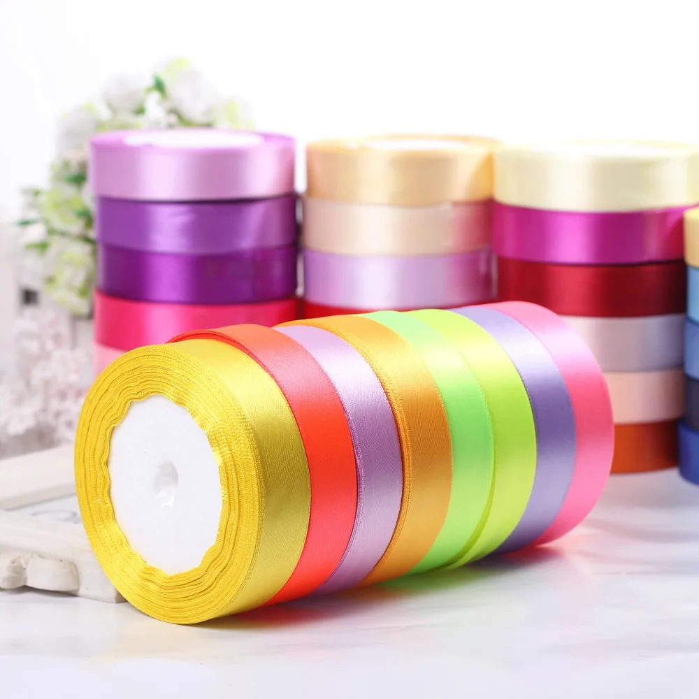 10pcs/lot 25mm Single Face Satin Ribbon For Wedding Party Decorative Crafts 25 Yards Wholesale
10pcs/lot 25mm Single Face Satin Ribbon For Wedding Party Decorative Crafts 25 Yards Wholesale