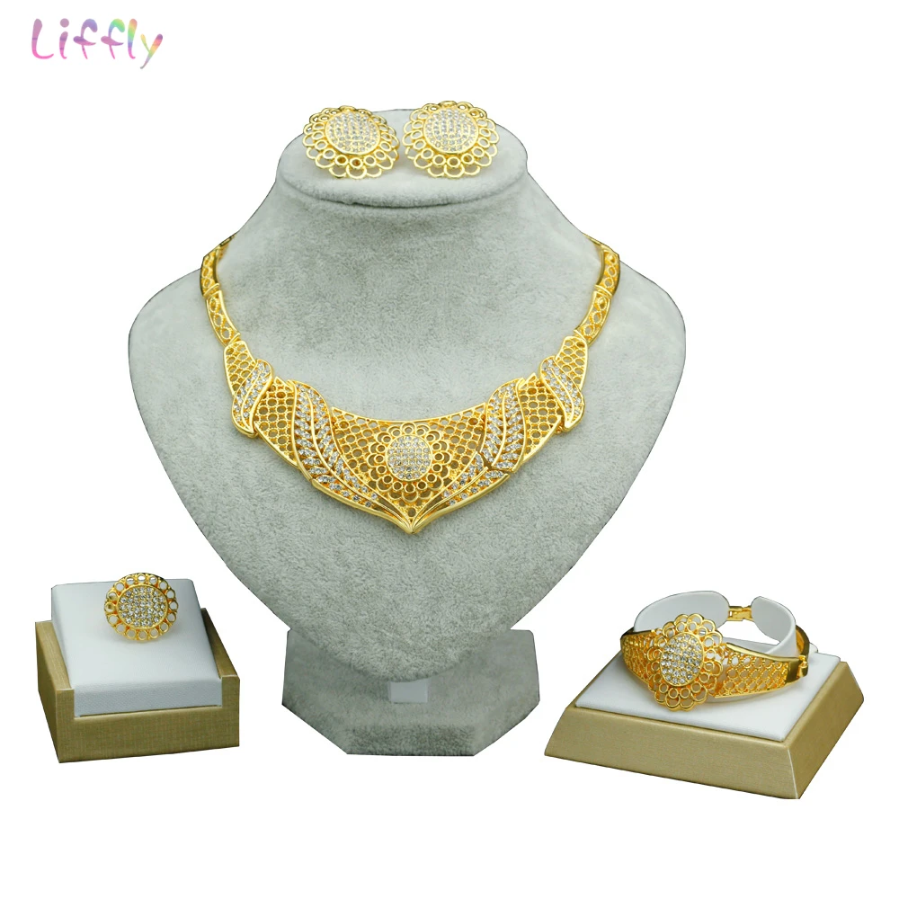 Liffly Nigerian Wedding Jewelry Sets Bridal African Beads Big Dubai Jewelry Sets Necklace Bracelet Earrings Ring Set
Liffly Nigerian Wedding Jewelry Sets Bridal African Beads Big Dubai Jewelry Sets Necklace Bracelet Earrings Ring Set