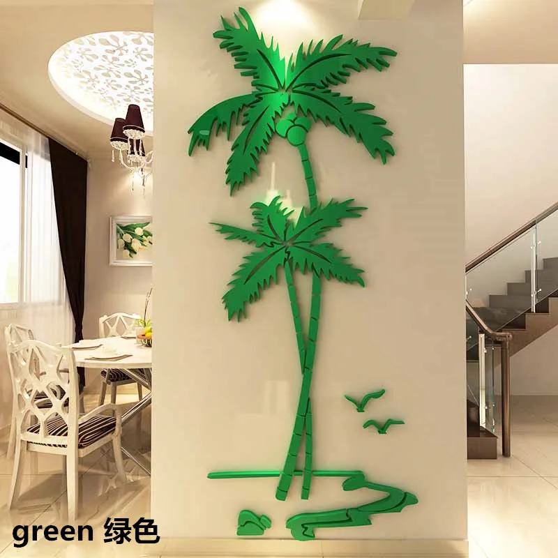 Creative cartoon coconut tree living room dining room porch crystal 3D acrylic three-dimensional wall decorations
Creative cartoon coconut tree living room dining room porch crystal 3D acrylic three-dimensional wall decorations