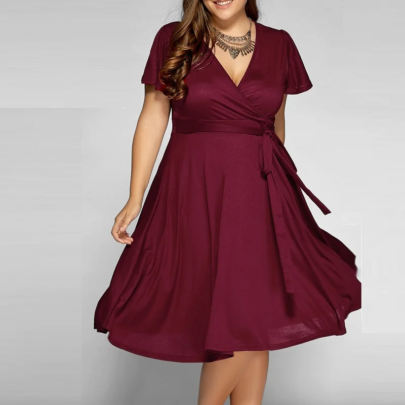 Large Size 7XL 8XL 9XL Women Dress Casual Short Sleeve V Neck Clothes For Women Plus Size Dresses For Women 4XL 5XL 6XL
Large Size 7XL 8XL 9XL Women Dress Casual Short Sleeve V Neck Clothes For Women Plus Size Dresses For Women 4XL 5XL 6XL