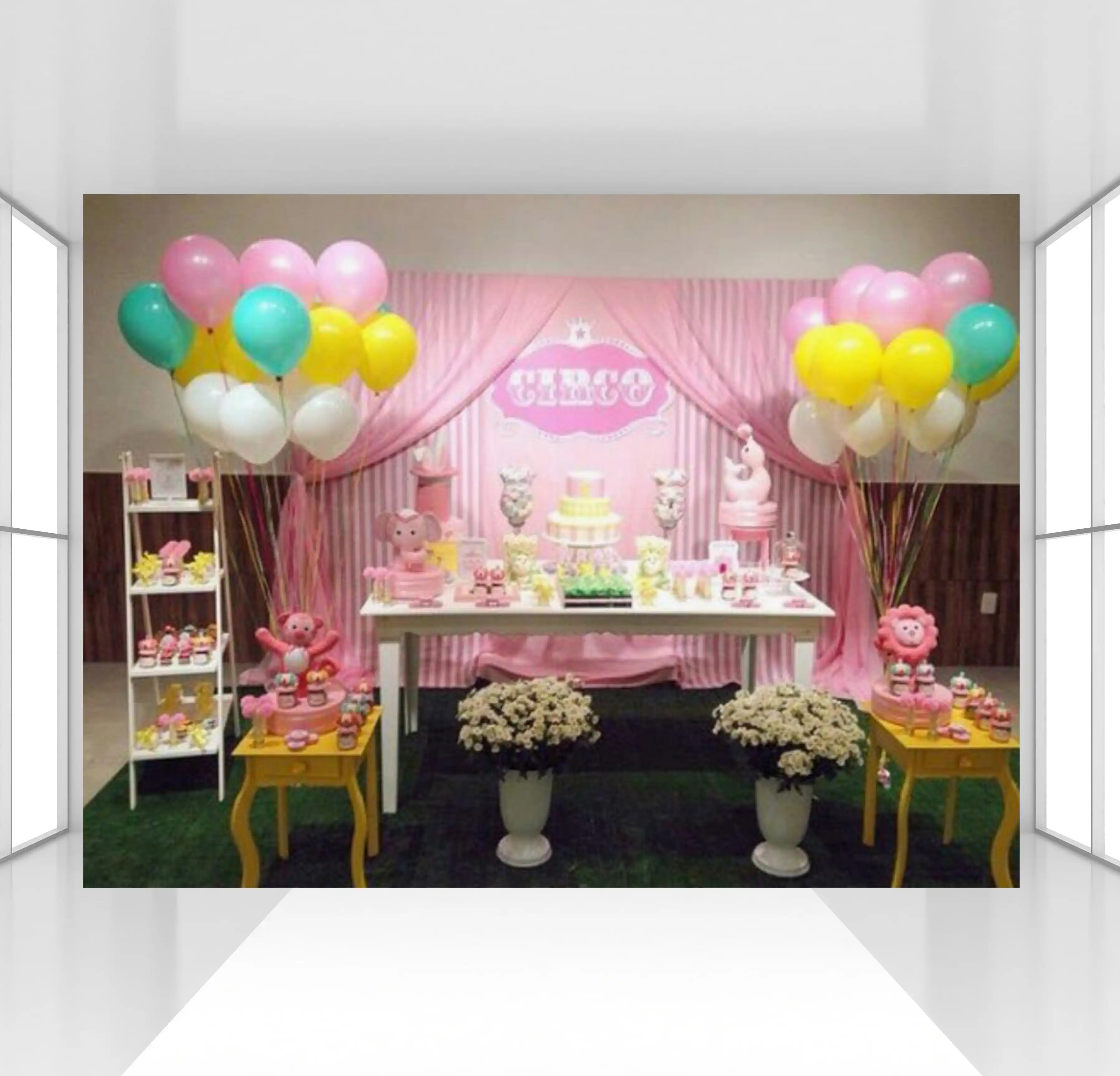 Circo Circus Theme Party Backdrop Birthday Party Photocall