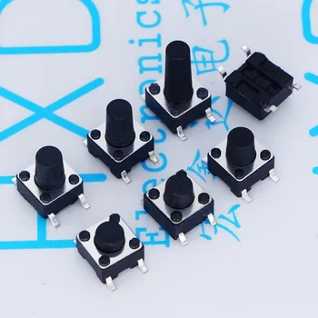 Mirco Switch 12V 0.1A 6*6*4.3H/4.5/5/5.5/6/7/8/9/12/13mm SMD 4pin copper foot Tact Switch legs small button for Induction Cooker
Mirco Switch 12V 0.1A 6*6*4.3H/4.5/5/5.5/6/7/8/9/12/13mm SMD 4pin copper foot Tact Switch legs small button for Induction Cooker