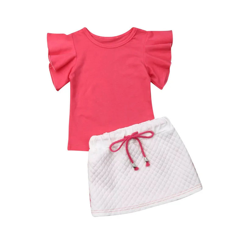 Girls Clothing Sets 2019 Summer Cotton Ruffle Two-piece Short Sleeve Children Sets Casual Fashion Girls Clothes Suit Skirt
Girls Clothing Sets 2019 Summer Cotton Ruffle Two-piece Short Sleeve Children Sets Casual Fashion Girls Clothes Suit Skirt