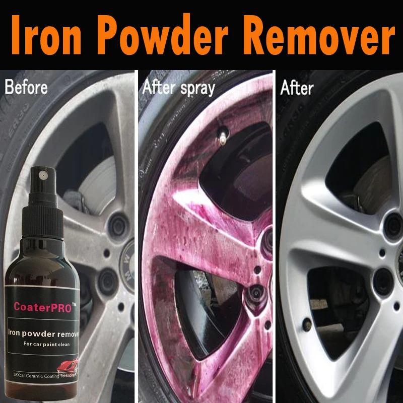 CoaterPRO Auto Iron powder remover rust remover wheel rim cleaner car paint rust remover for car paint and rim 100ml
CoaterPRO Auto Iron powder remover rust remover wheel rim cleaner car paint rust remover for car paint and rim 100ml